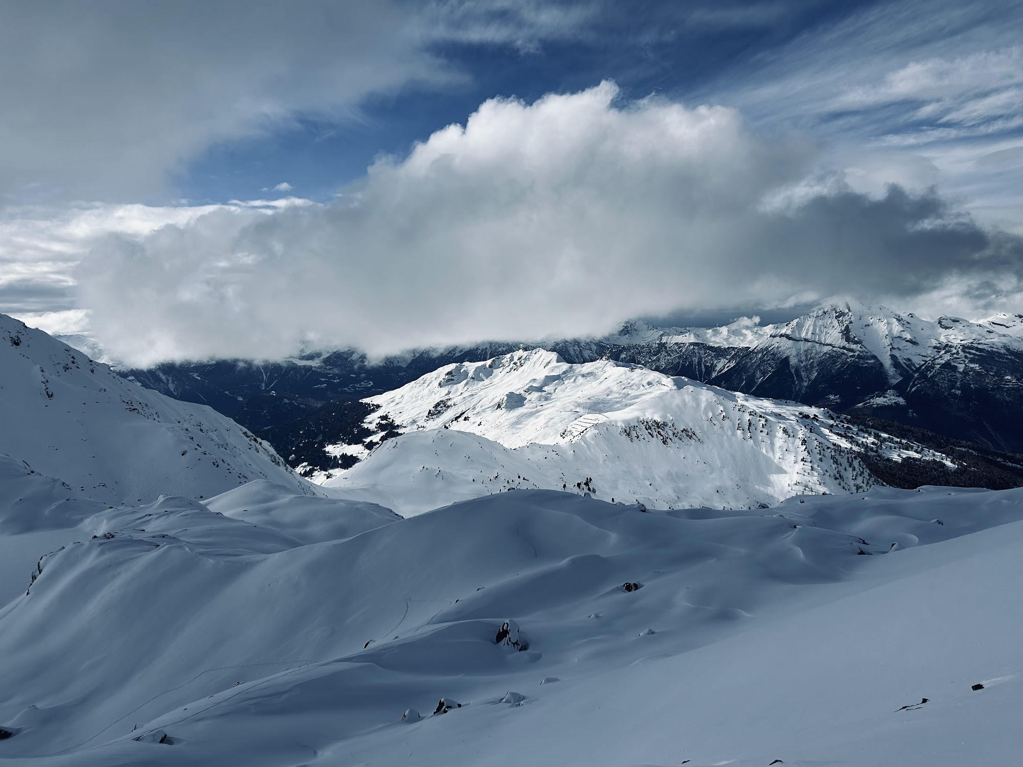 Alpské výhľady počas cesty do Verbier