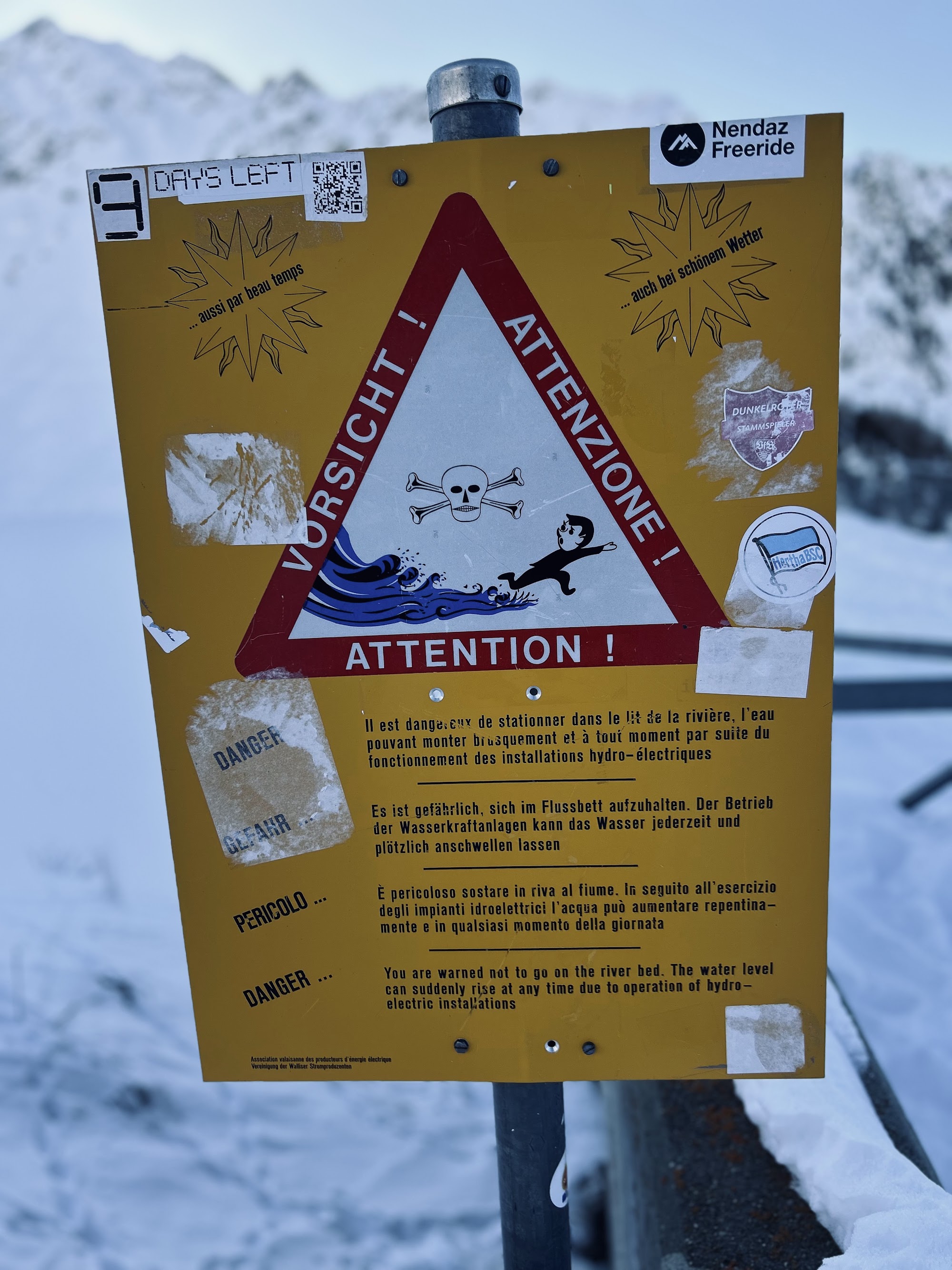 Záver dňa vo Verbier