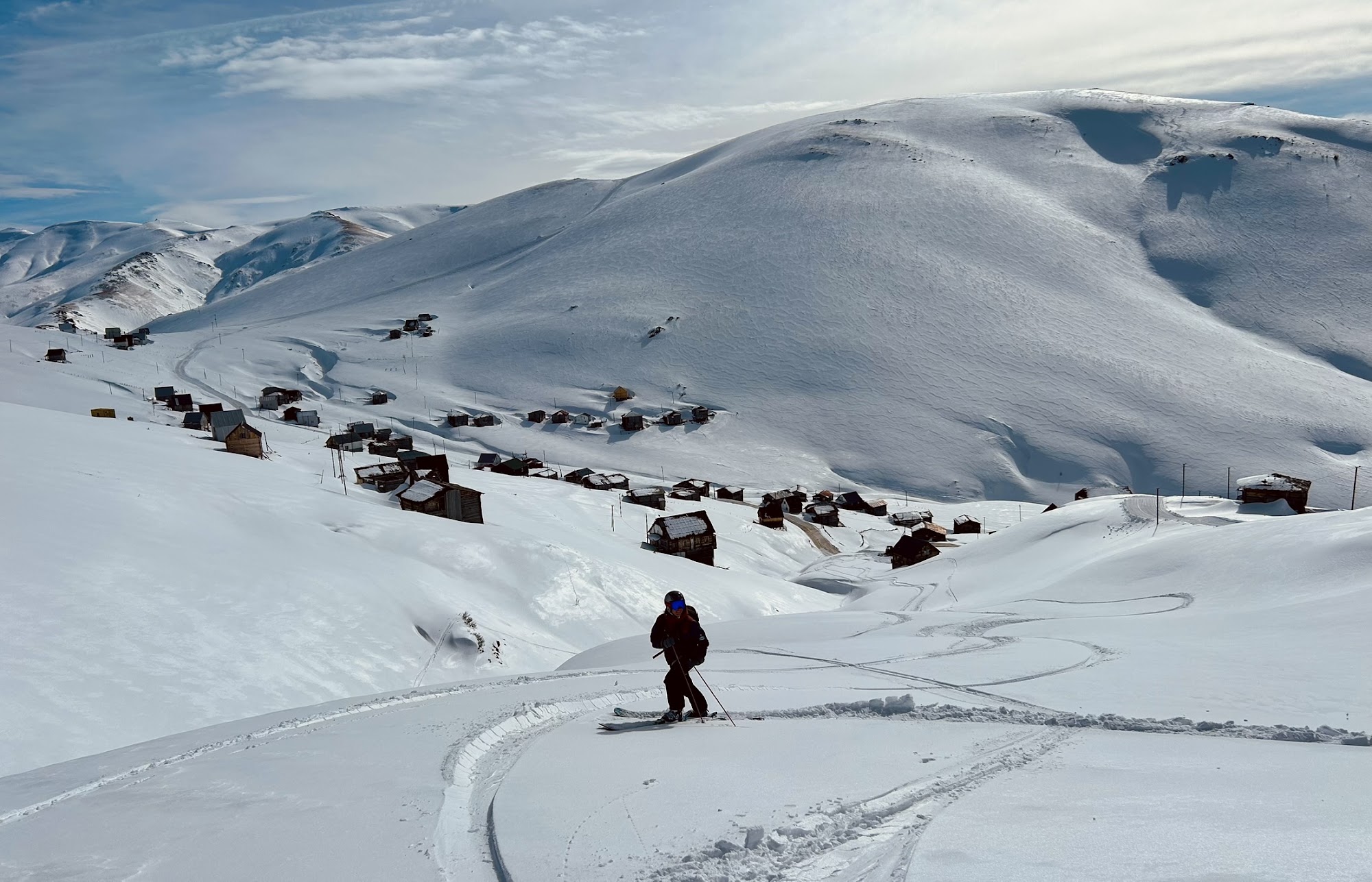 Freeride línia nad Bakhmarom