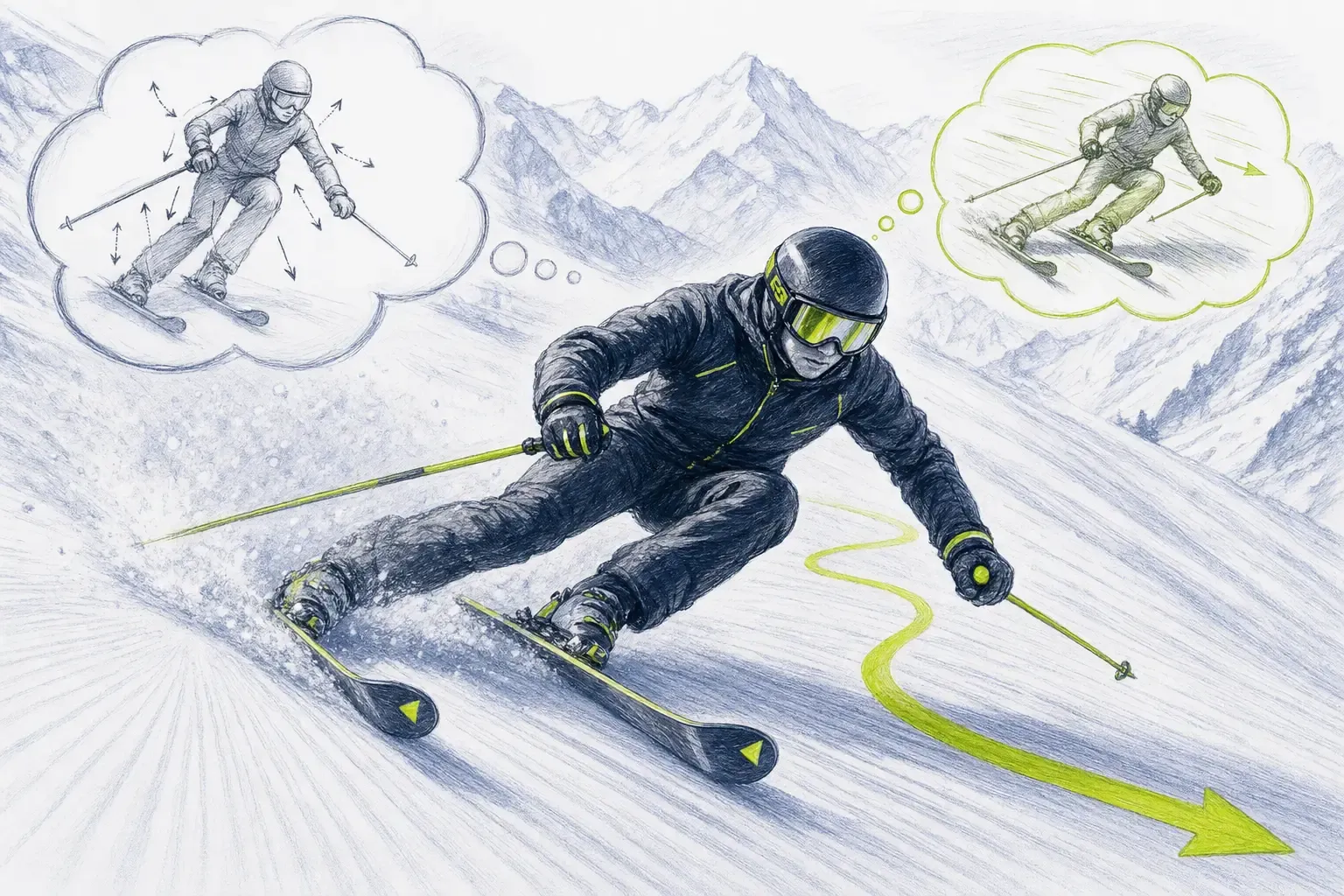 Automatizácia pohybu – technická ilustrácia Ski Loko