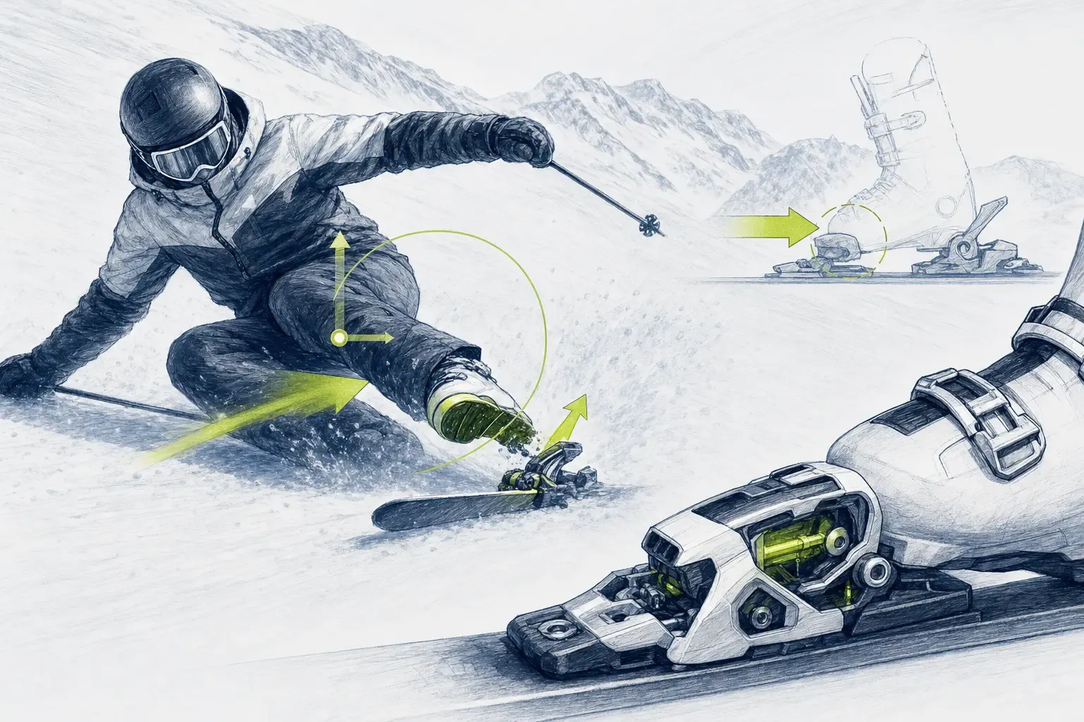 DIN – technická ilustrácia Ski Loko