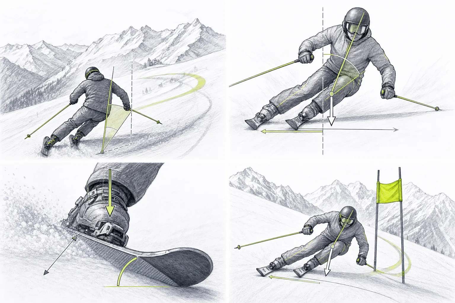 Náklon – technická ilustrácia Ski Loko