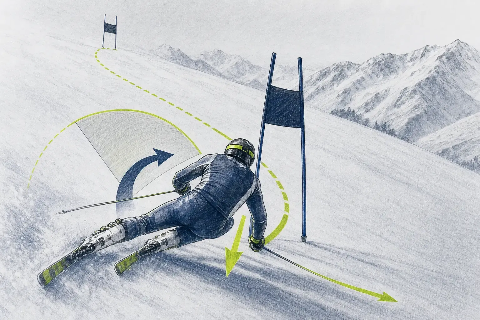Neskorá línia – technická ilustrácia Ski Loko