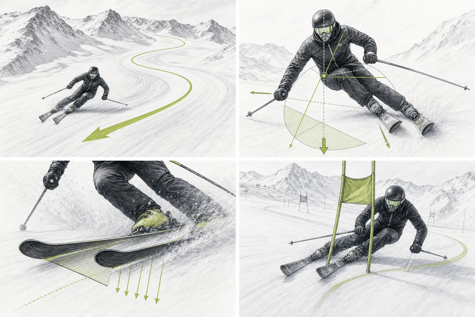 Oblúk – technická ilustrácia Ski Loko