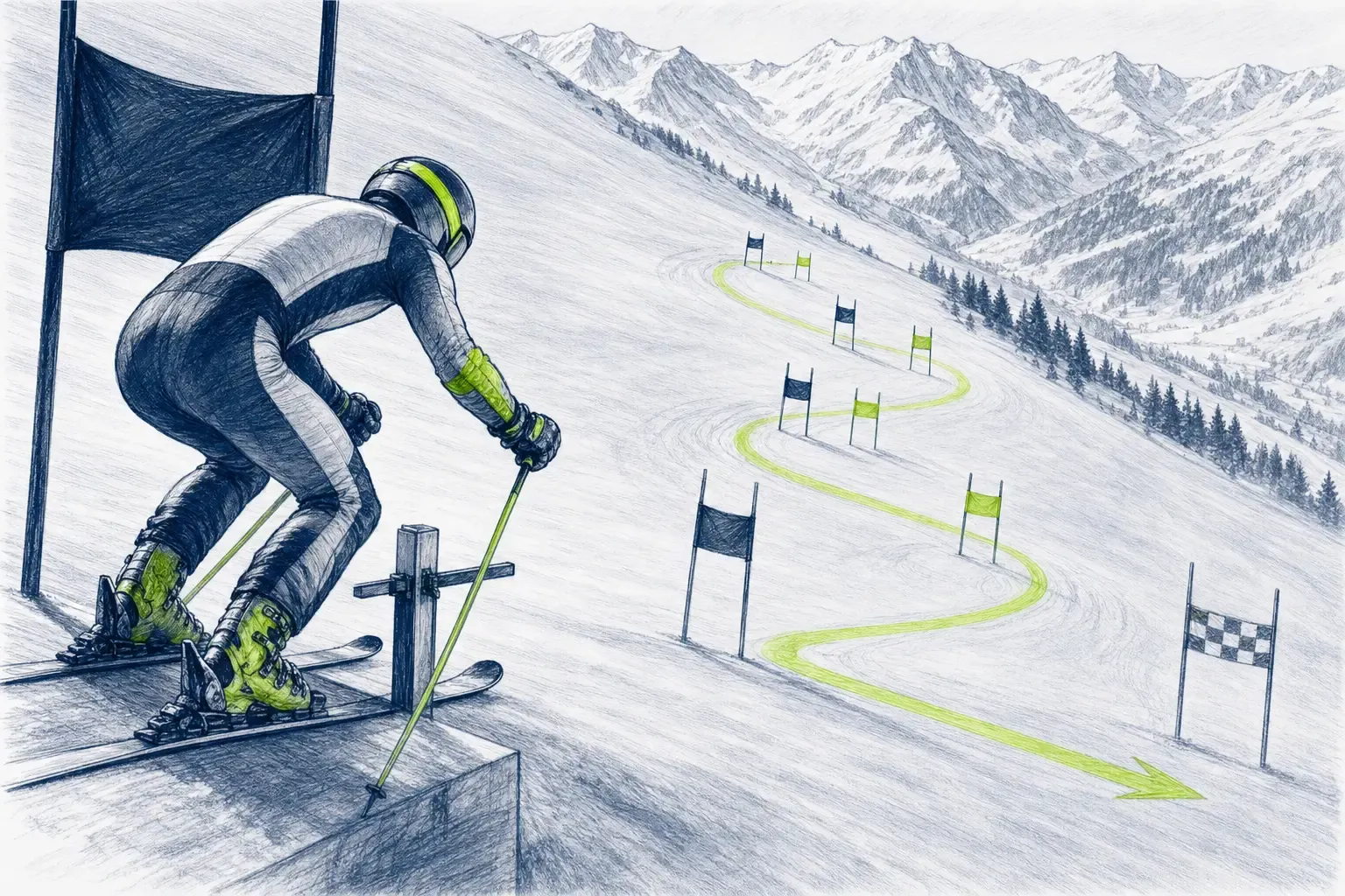 Prvé kolo – technická ilustrácia Ski Loko