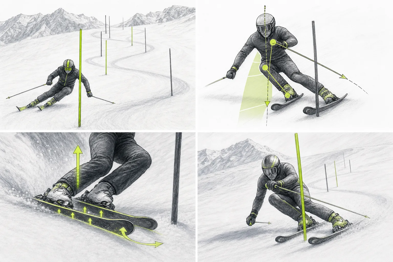Slalom SL – technická ilustrácia Ski Loko