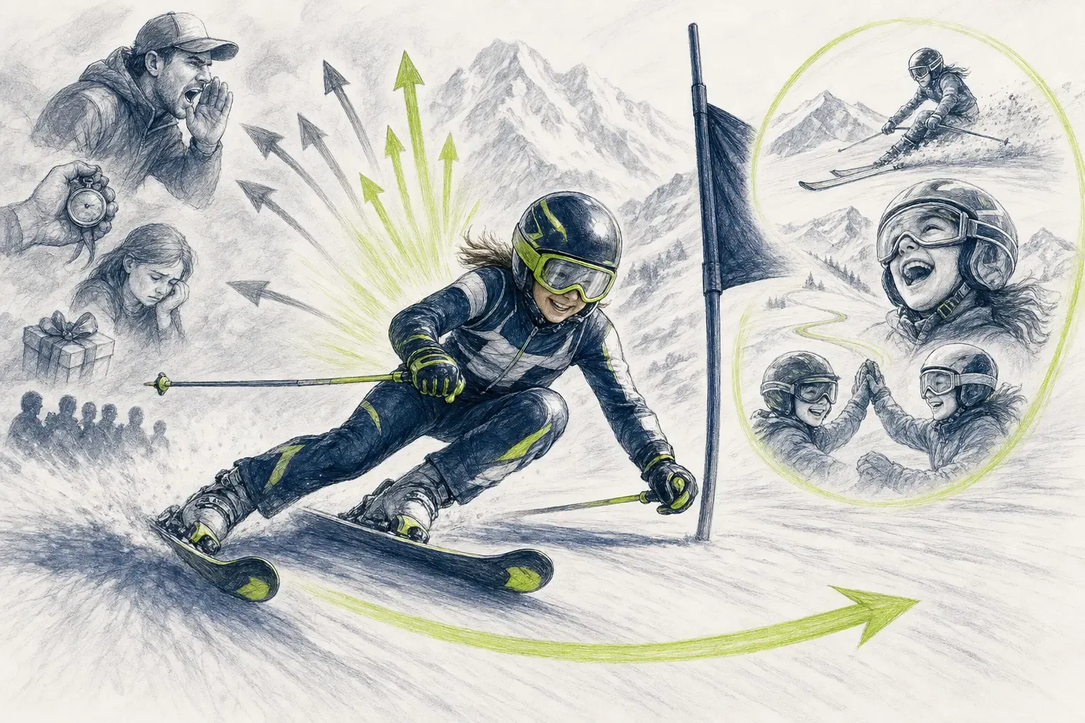 Športová motivácia – technická ilustrácia Ski Loko