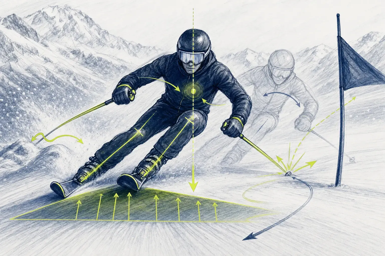 Stabilita – technická ilustrácia Ski Loko