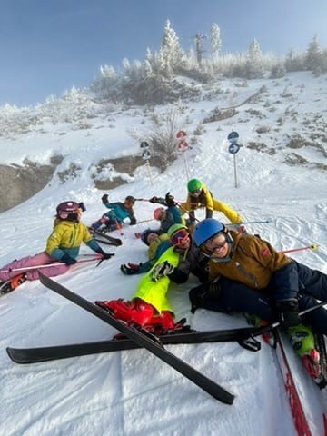 Fotografia z klubového archívu SKI Lokomotíva k článku Ako udržať pozornosť 5–6-ročného dieťaťa na lyžiach